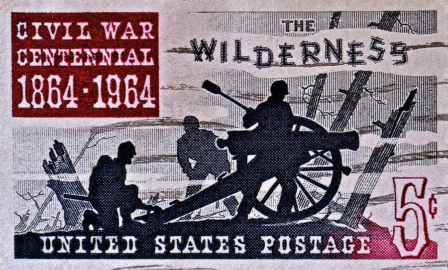 1964 Civil War Wilderness Stamp Photograph by Bill Owen