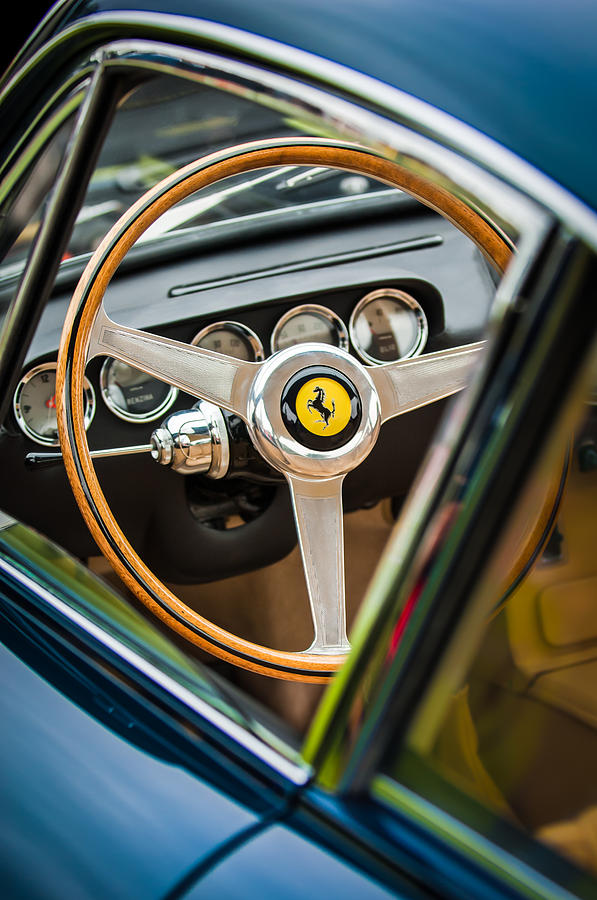1964 Ferrari Steering Wheel Emblem -0622c Photograph by Jill Reger