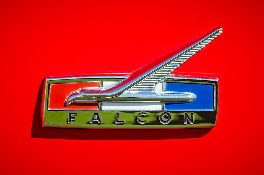 1964 Ford Falcon Emblem Photograph By Jill Reger