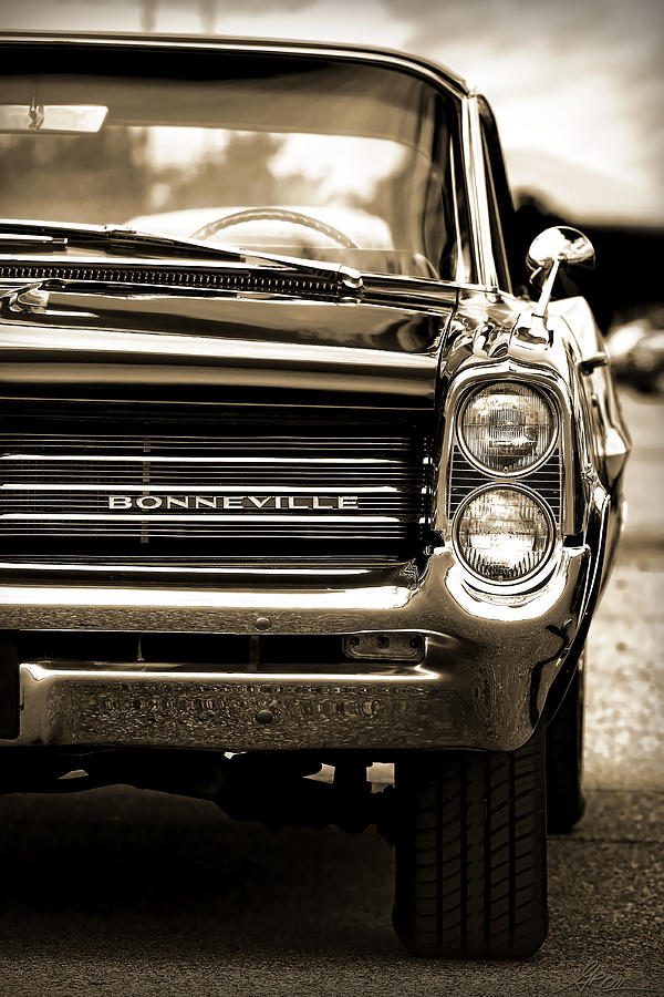1964 Pontiac Bonneville in sepia Photograph by Gordon Dean II