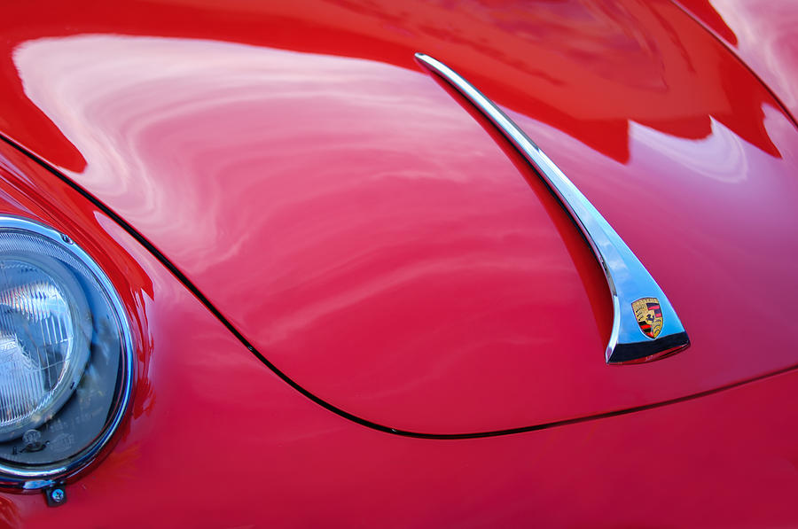 Car Photograph - 1964 Porsche C Emblem by Jill Reger