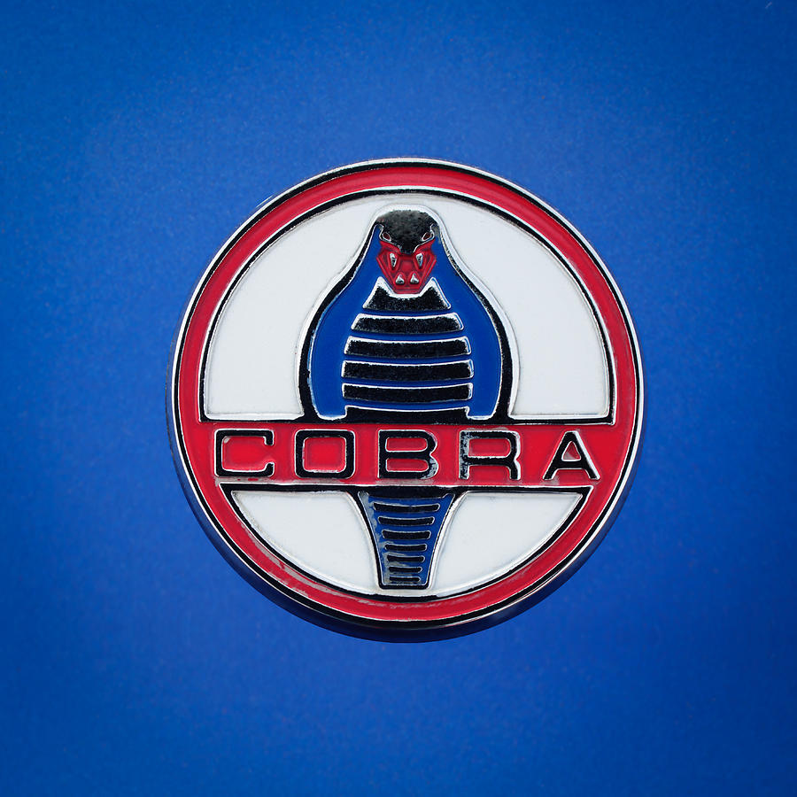 Car Photograph - 1964 Shelby Cobra 289 Emblem by Jill Reger