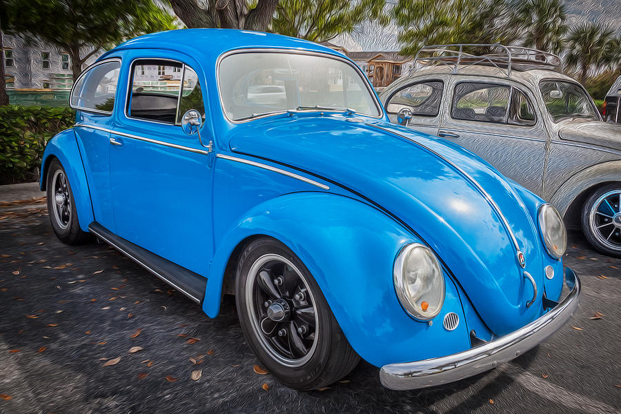 Vintage Photograph - 1964 Volkswagen Beetle VW Bug    by Rich Franco