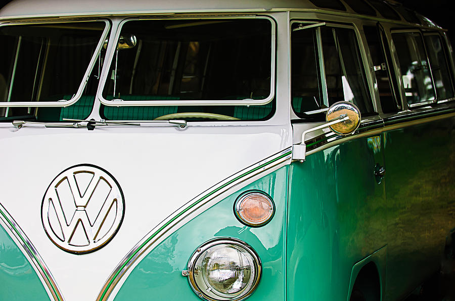 1964 Volkswagen VW Samba 21 Window Bus Photograph by Jill Reger