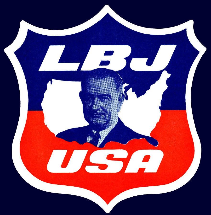 1964 Vote for Lyndon B. Johnson Painting by Historic Image