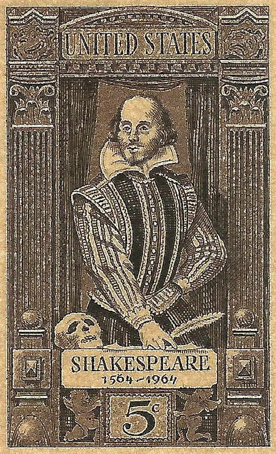 1964 William Shakespeare Postage Stamp Photograph by David Patterson