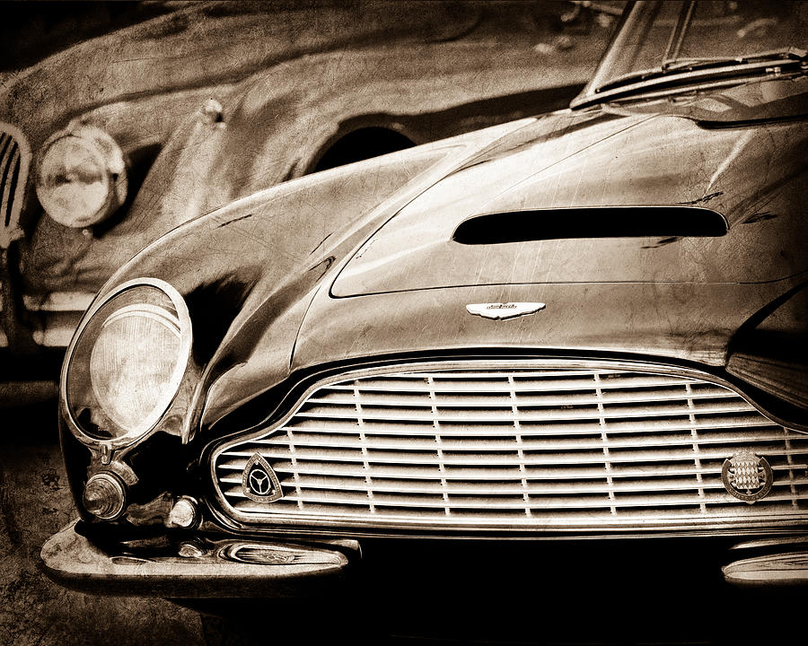1965 Aston Martin DB6 Short Chassis Volante Grille Photograph by Jill Reger