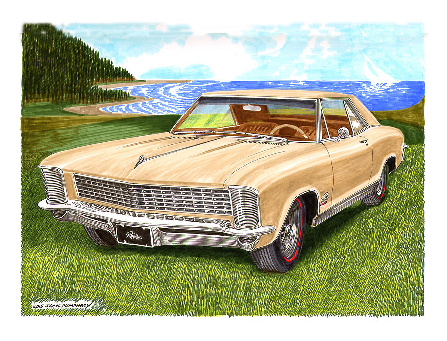 1965 Buick Riviera G S Painting by Jack Pumphrey