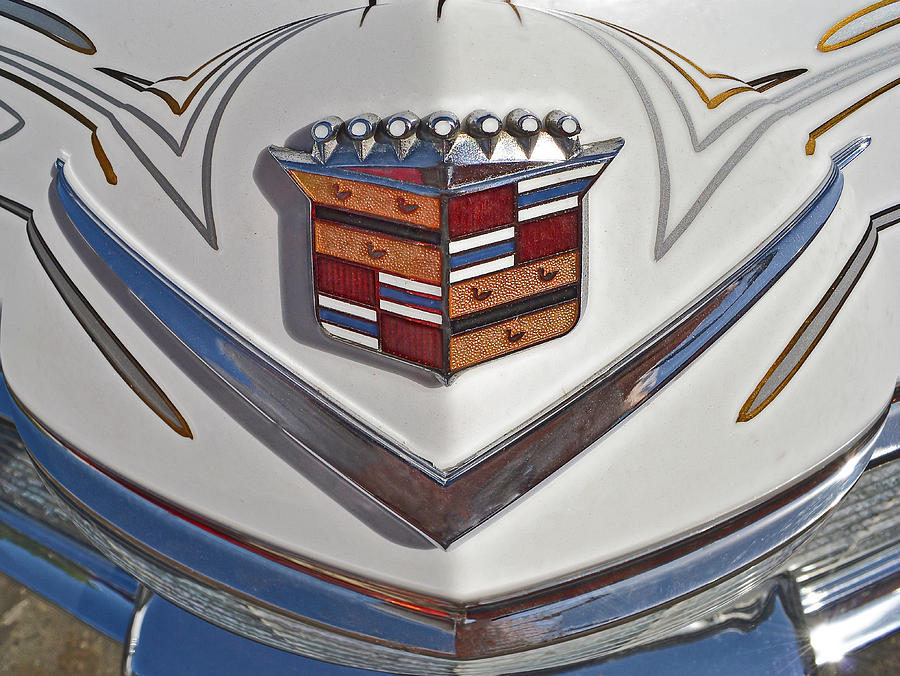 1965 Cadillac Hood Emblem Photograph by Bill Owen