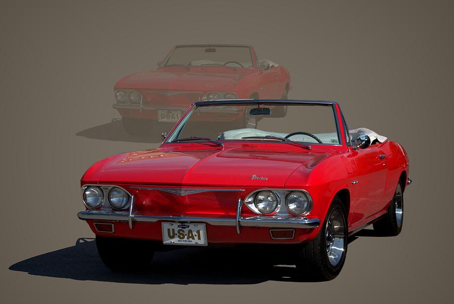 1965 Photograph - 1965 Chevrolet Corvair Convertible by Tim McCullough