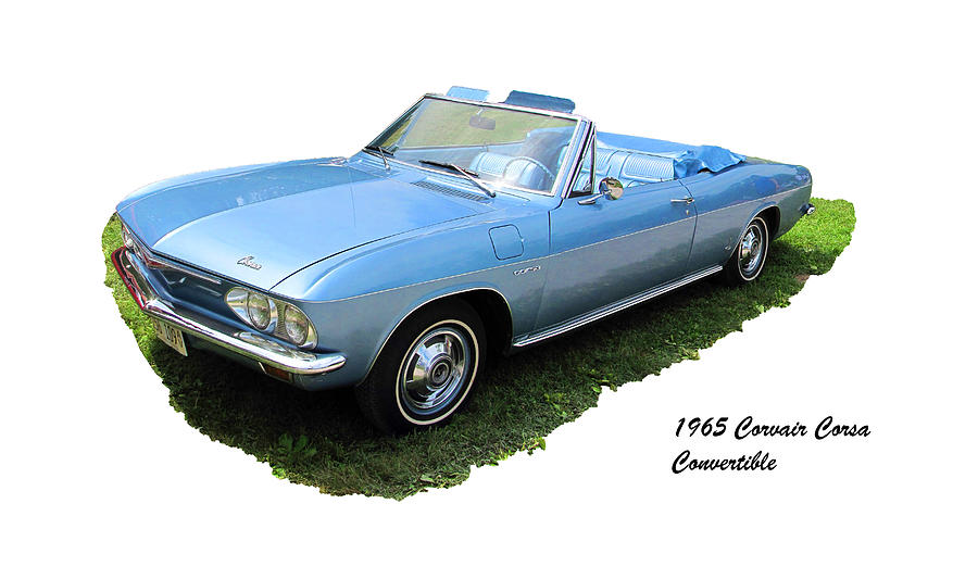 Chevrolet Photograph - 1965 Corvair Corsa Convertible by C H Apperson