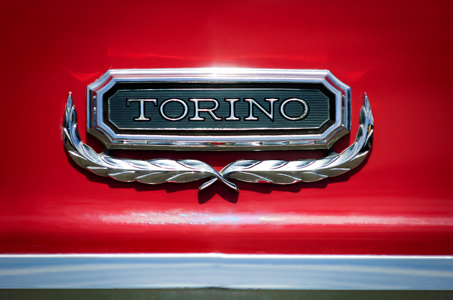 1965 Ford Torino Emblem Photograph by Jill Reger