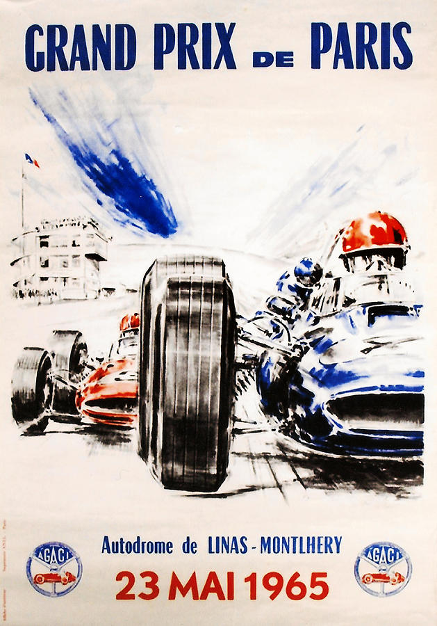 1965 Grand Prix de Paris Digital Art by Georgia Clare