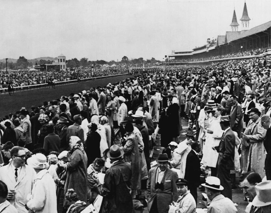 Vintage Photograph - 1965 Kentucky Derby Horse Racing Vintage by Retro Images Archive