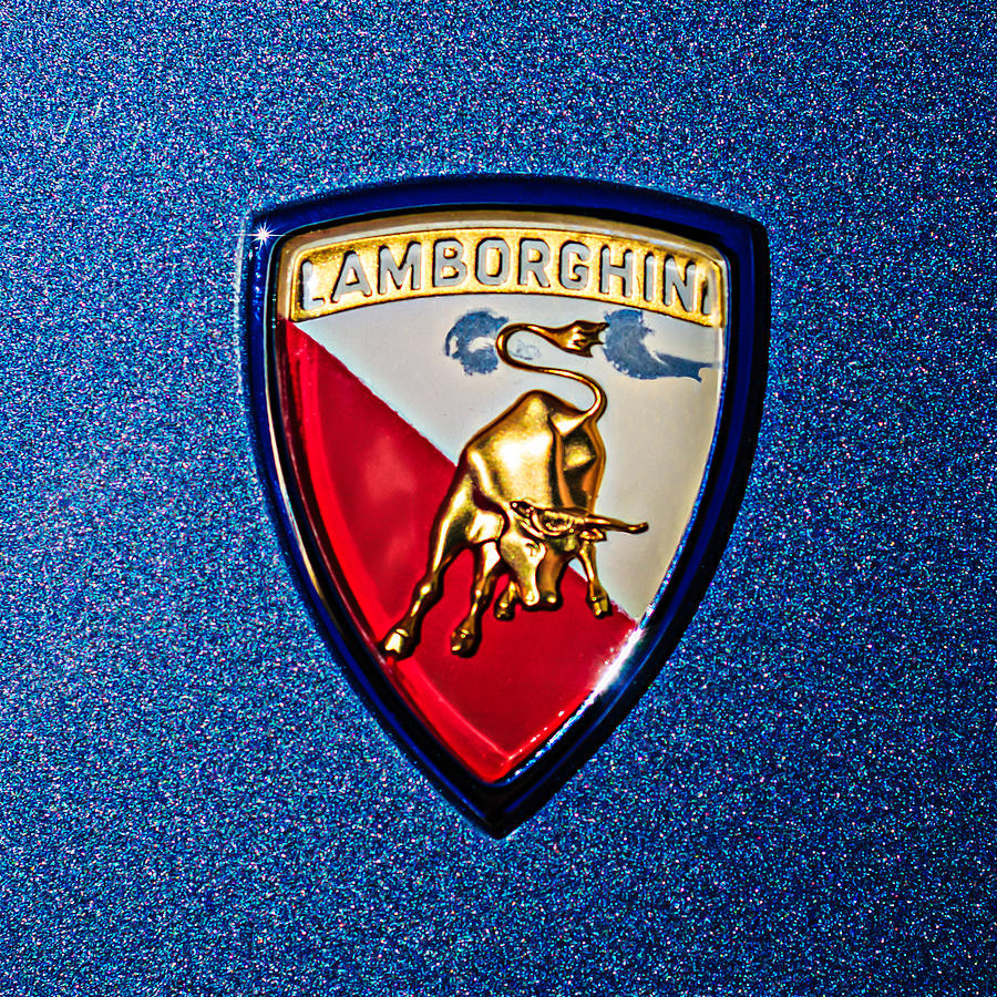1965 Lamborghini 350 GT Emblem Photograph by Jill Reger