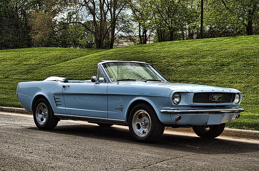 1965 Mustang Convertible Photograph by Tim McCullough