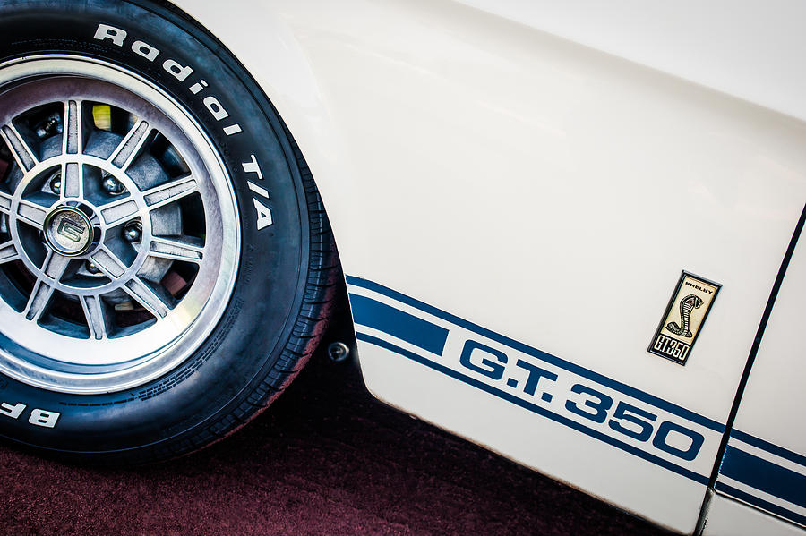 1965 Shelby GT350 Side Emblem Photograph by Jill Reger