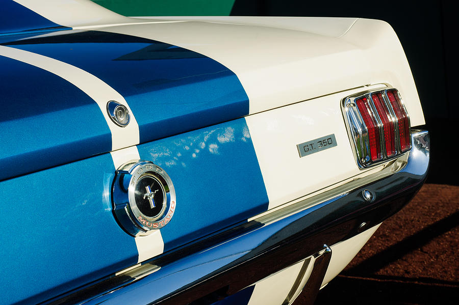1965 Shelby Mustang GT350 Taillight Emblem Photograph by Jill Reger
