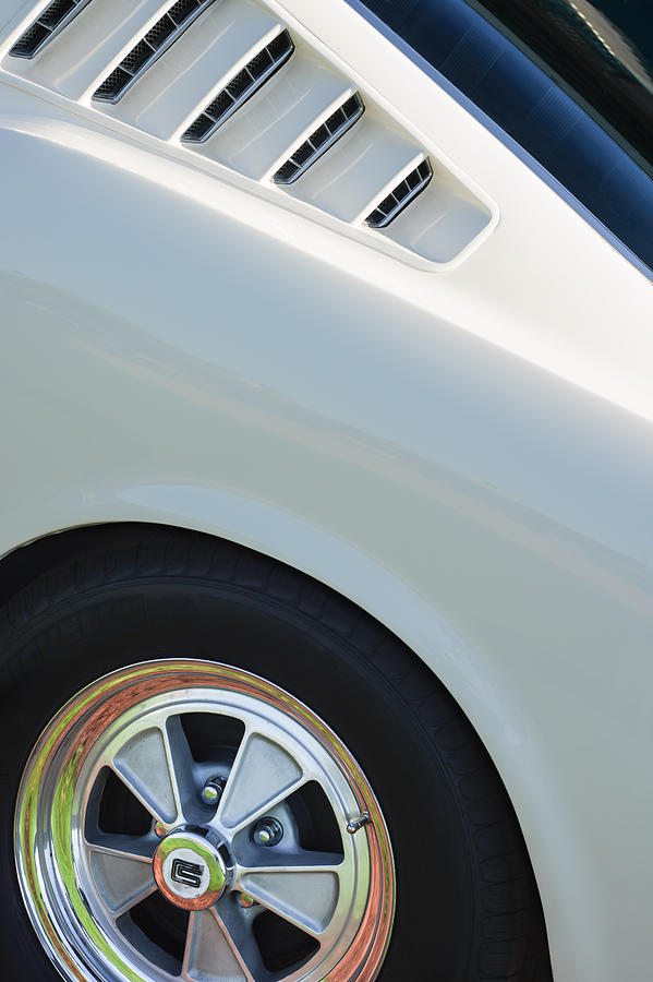 1965 Shelby Mustang GT350 Wheel Emblem Photograph by Jill Reger