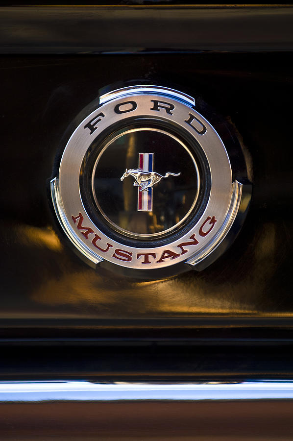 1965 Shelby prototype Ford Mustang Emblem 2 Photograph by Jill Reger