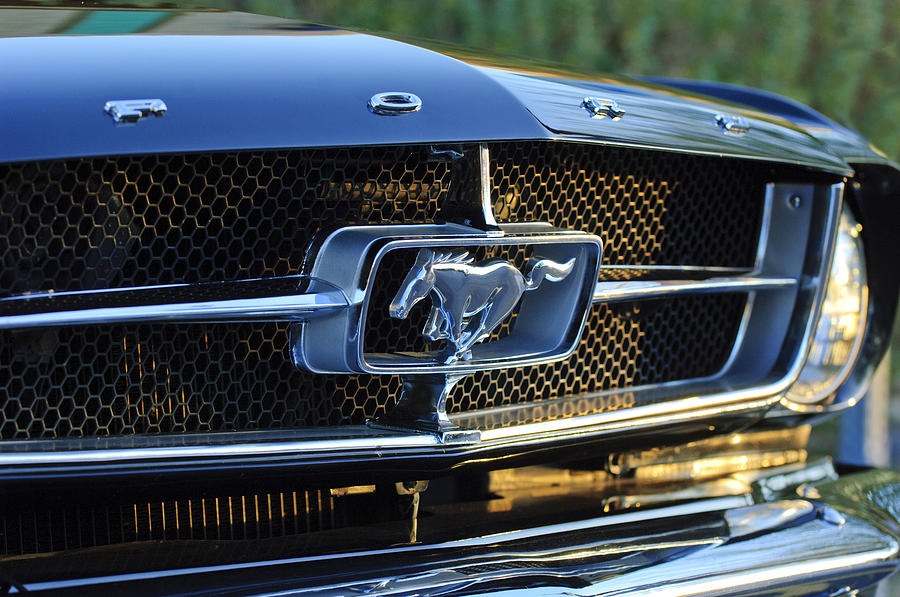 1965 Ford mustang grill emblem #2