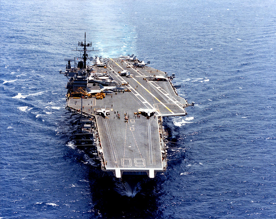 1965 Aircraft Carrier USS Saratoga Photograph by Historic Image