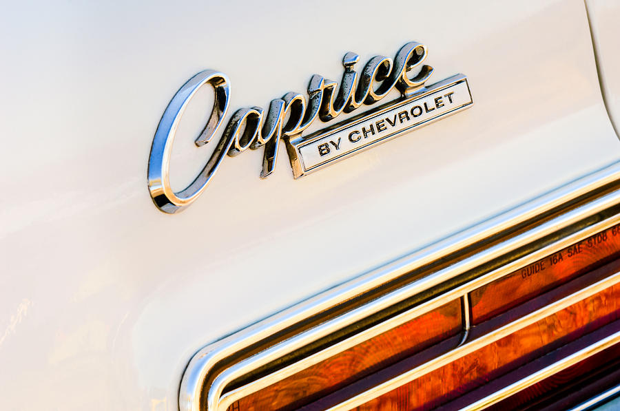 1966 Chevrolet Caprice Grille Emblem Photograph by Jill Reger