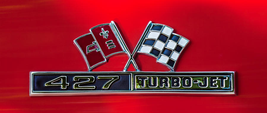 1966 Chevrolet Corvette 427 Turbo-Jet Emblem Photograph by Jill Reger