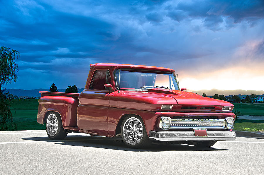 1966 Chevrolet 'Stepside' Pick Up Photograph by Dave Koontz - Fine Art ...