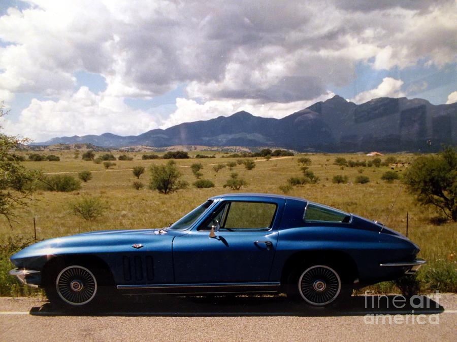 1966 Corvette Stingray Painting by Jerry Bokowski