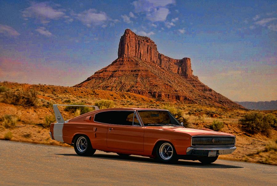 1966 Dodge Charger 500 Photograph by Tim McCullough