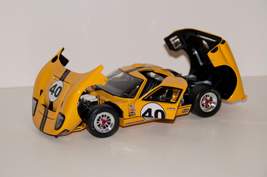1966 Ford GT40 - Diecast Photograph by John Black