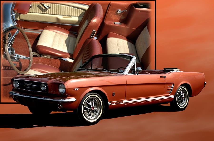 1966 Mustang Convertible Photograph by Tim McCullough