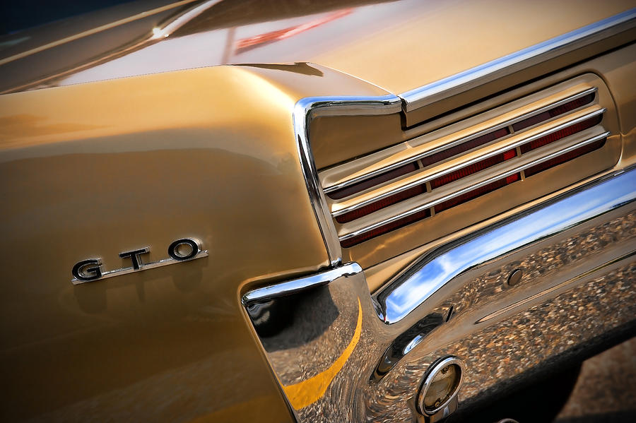 Detroit Photograph - 1966 Pontiac GTO Tail by Gordon Dean II