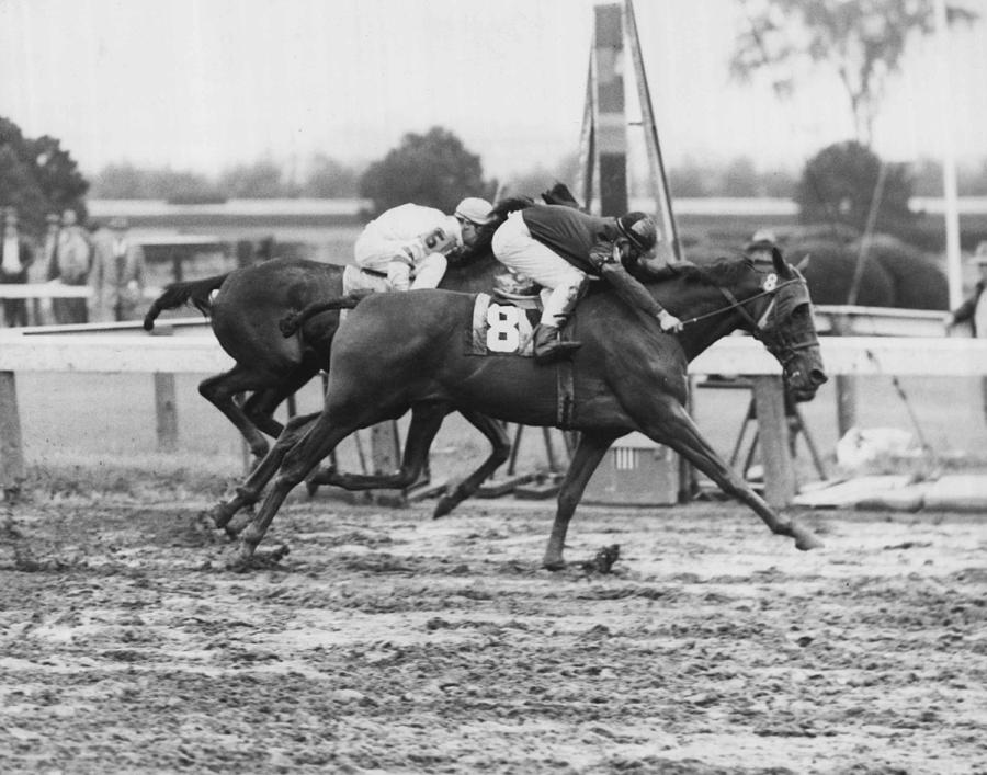 1966 Vintage Horse Racing Photograph by Retro Images Archive