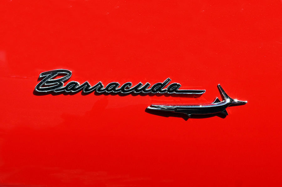 1967 Barracuda Emblem Photograph by Alan Hutchins