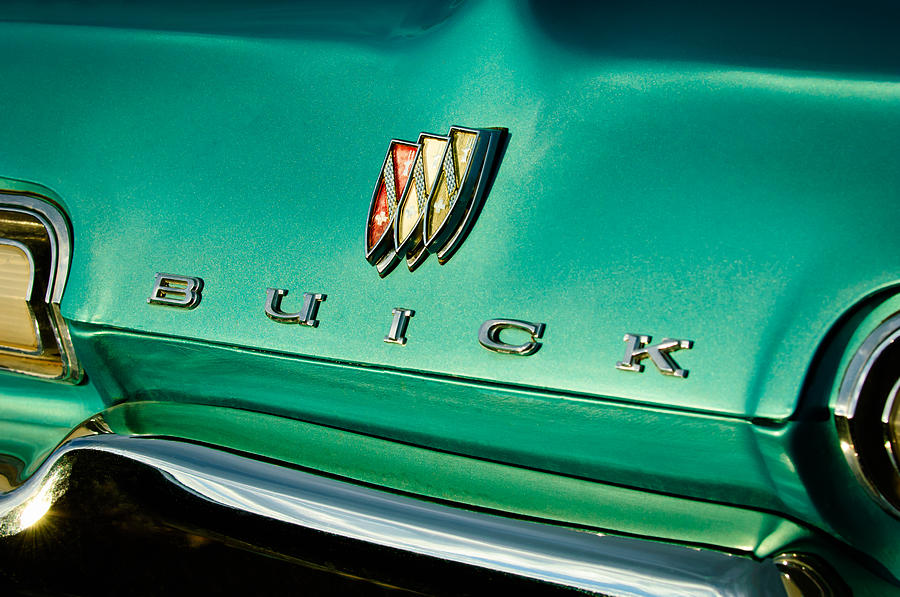 1967 Buick LeSabre Grille Emblem Photograph by Jill Reger