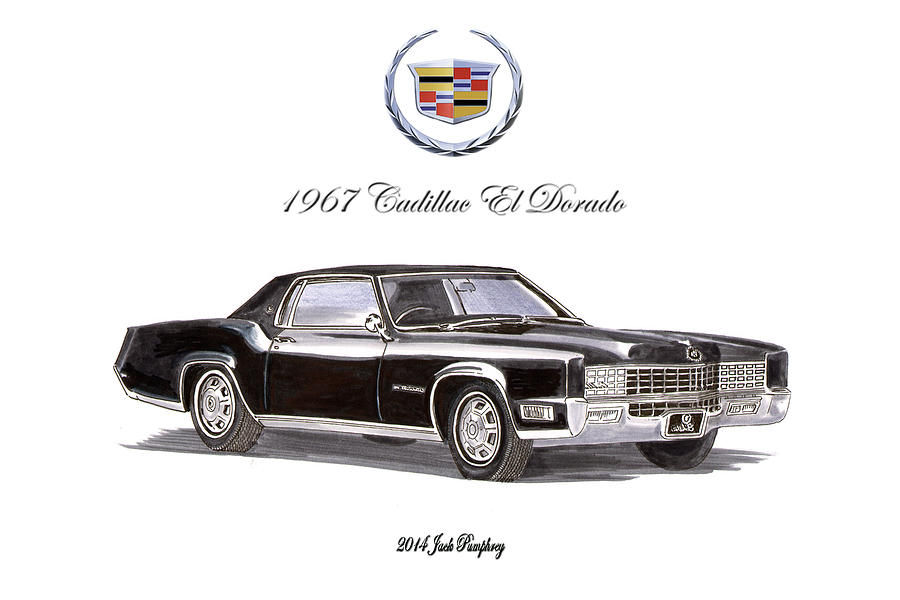 1967 Cadillac El Dorado Painting by Jack Pumphrey