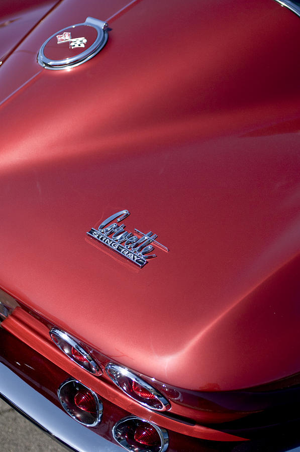 1967 Chevrolet Corvette Taillight Emblems Photograph by Jill Reger ...