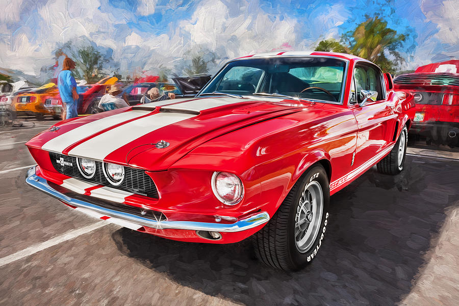 1967 Ford Shelby Mustang GT500 Painted  Photograph by Rich Franco