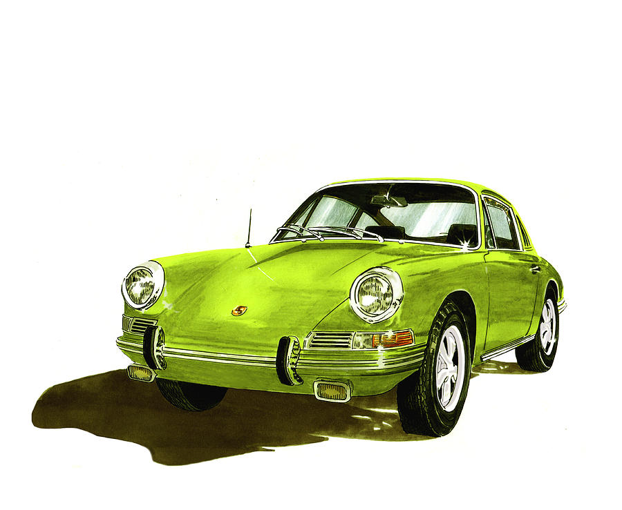 1967 Porsche 911  Painting by Jack Pumphrey