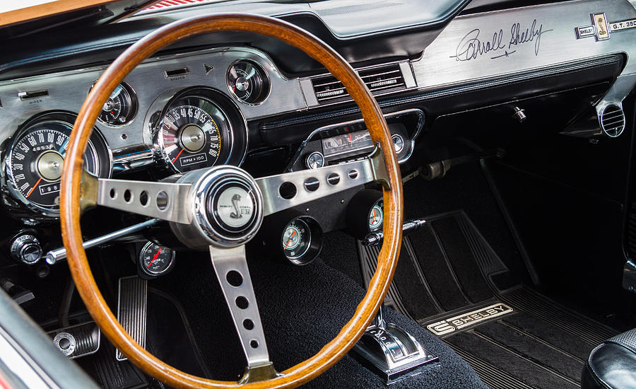 1967 Shelby GT 350 Signed Dash Photograph by Roger Mullenhour