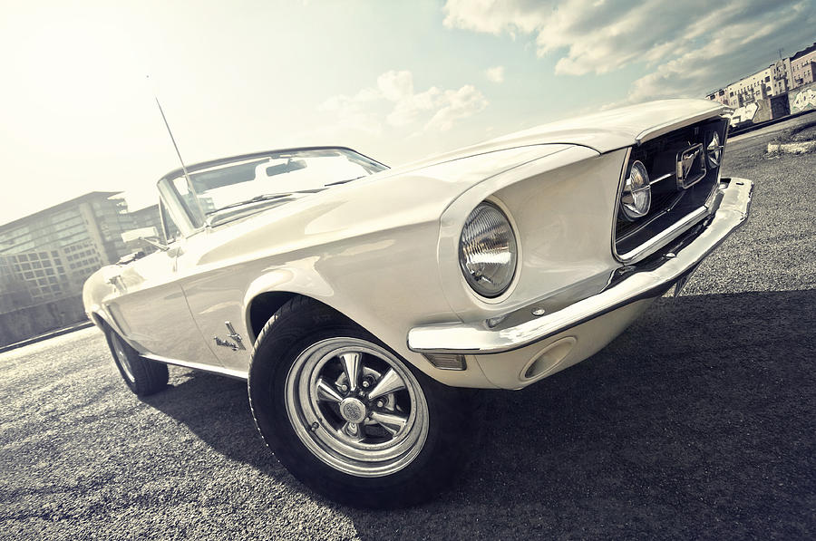 1968 Ford mustang convertible Photograph by Dennis Gerbeckx