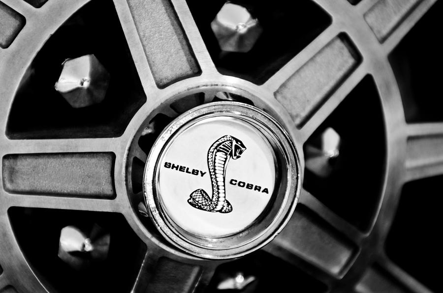 1968 Ford Shelby Cobra GT500 KR Convertible Wheel Emblem Photograph by Jill Reger
