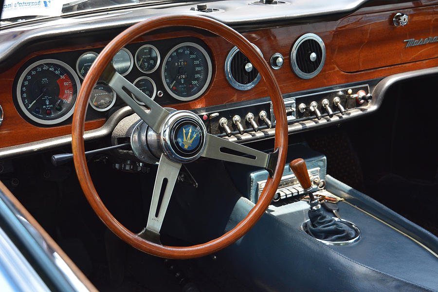 1968 Maserati Interior Photograph by Mike Martin