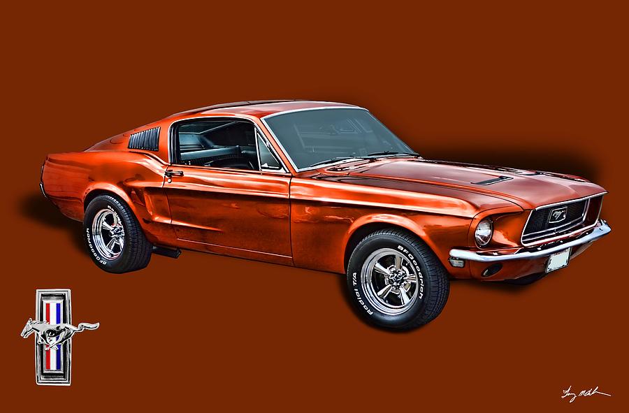 1968 Mustang Fastback - Art Digital Art by Tommy Anderson