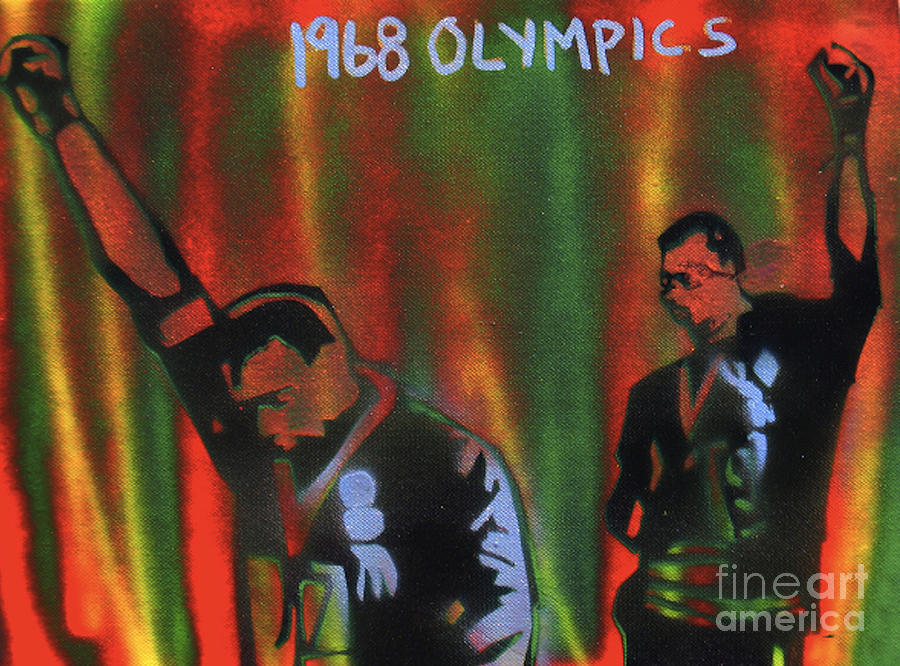 Sports Painting - 1968 Olympics by Tony B Conscious