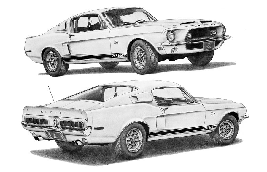 Mustang 1965 чертеж