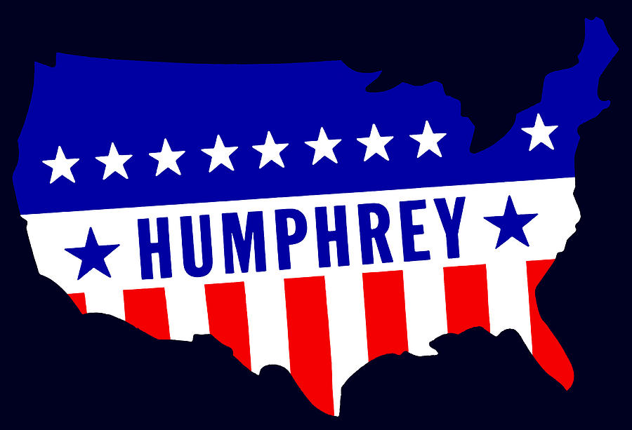 1968 Vote Humphrey for President Painting by Historic Image