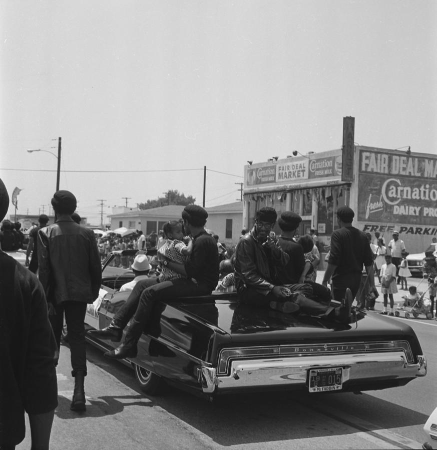 Los Angeles Photograph - 1968 Watts Parade Malcolm X Tribute by Brian Douglas